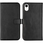 Selencia - Genuine Leather Bookcase voor Apple iPhone Xr - Black