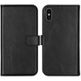 Selencia - Genuine Leather Bookcase voor Apple iPhone X / Xs - Black