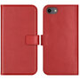 Selencia - Genuine Leather Bookcase voor Apple iPhone SE (2022 / 2020) / 8 / 7 / 6(s) - Red