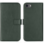 Selencia - Genuine Leather Bookcase voor Apple iPhone SE (2022 / 2020) / 8 / 7 / 6(s) - Green