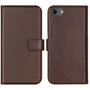 Selencia - Genuine Leather Bookcase voor Apple iPhone SE (2022 / 2020) / 8 / 7 / 6(s) - Brown