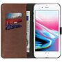 Selencia - Genuine Leather Bookcase voor Apple iPhone 8 Plus / 7 Plus - Brown
