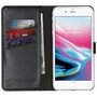 Selencia - Genuine Leather Bookcase voor Apple iPhone 8 Plus / 7 Plus - Black