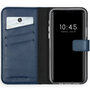 Selencia - Genuine Leather Bookcase voor Apple iPhone 12 Pro Max - Blue