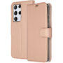 Accezz - Wallet Softcase Bookcase voor Samsung Galaxy S21 Ultra - Rose Gold
