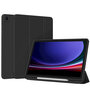 Accezz - Smart Silicone Bookcase voor Samsung Galaxy Tab A9 Plus - Black
