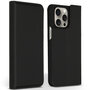 Accezz - Premium Leather Slim Bookcase voor Apple iPhone 15 Pro Max - Black