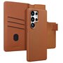 Accezz - Leather Bookcase 2-in-1 met MagSafe voor Samsung Galaxy S25 Ultra - Sienna Brown