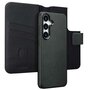 Accezz - Leather Bookcase 2-in-1 met MagSafe voor Samsung Galaxy S25 Plus - Onyx Black