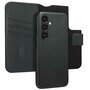 Accezz - Leather Bookcase 2-in-1 met MagSafe voor Samsung Galaxy S24 - Onyx Black