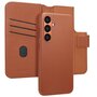 Accezz - Leather Bookcase 2-in-1 met MagSafe voor Samsung Galaxy S23 FE - Sienna Brown