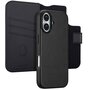 Accezz - Leather Bookcase 2-in-1 met MagSafe voor Apple iPhone 17 - Onyx Black