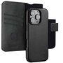 Accezz - Leather Bookcase 2-in-1 met MagSafe voor Apple iPhone 16 Pro - Onyx Black
