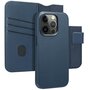 Accezz - Leather Bookcase 2-in-1 met MagSafe voor Apple iPhone 15 Pro - Nightfall Blue
