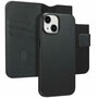 Accezz - Leather Bookcase 2-in-1 met MagSafe voor Apple iPhone 14 - Onyx Black