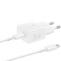 Samsung - Originele 25W Efficiency Adapter met USB-C naar USB-C kabel - 1 m - White