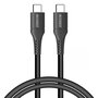 Accezz - USB-C naar USB-C kabel - 1 m - Black