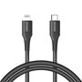 Accezz - Lightning naar USB-C kabel - MFi certified - 1 m - Black