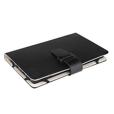 Universele 7 inch lederen hoes Zwart
