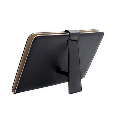 Universele 7 inch lederen hoes Zwart