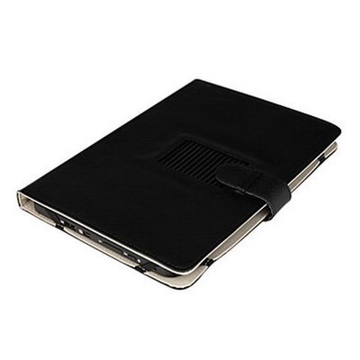 Universele 7 inch lederen hoes Zwart