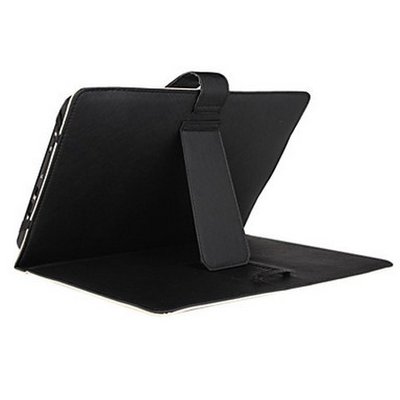 Universele 9 inch lederen hoes Zwart