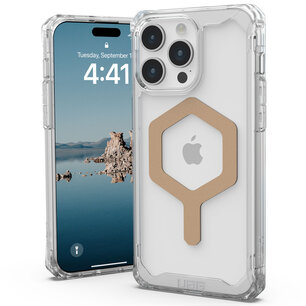 UAG - Plyo Backcover MagSafe voor Apple iPhone 15 Pro Max - Ice Gold