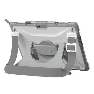 UAG - Plasma Healthcare backcover met strap en schouderband voor Microsoft Surface Pro 9 / Pro 10 / Pro 11 - White Grey