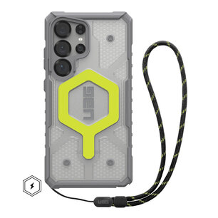UAG - Pathfinder Backcover MagSafe met Polskoord voor Samsung Galaxy S25 Ultra - Clear Neon