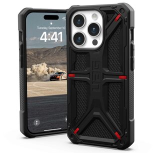 UAG - Monarch Backcover voor Apple iPhone 15 Pro - Kevlar Black