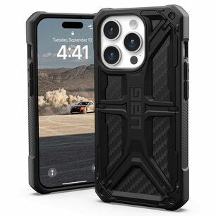 UAG - Monarch Backcover voor Apple iPhone 15 Pro - Carbon Fiber