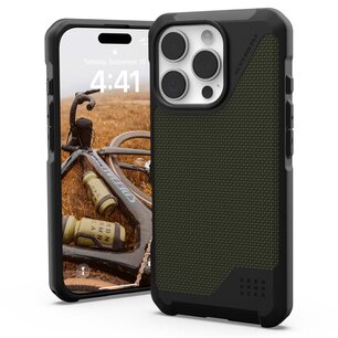 UAG - Metropolis LT MagSafe Backcover voor Apple iPhone 16 Pro - Kevlar Olive