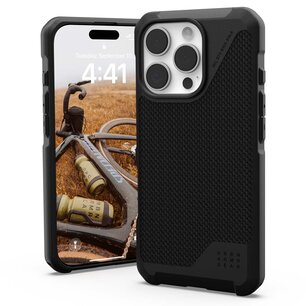 UAG - Metropolis LT MagSafe Backcover voor Apple iPhone 16 Pro - Kevlar Black