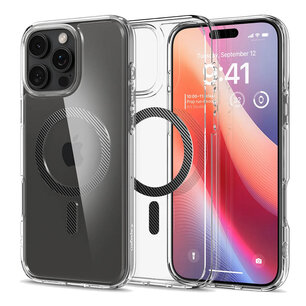 Spigen - Ultra Hybrid Backcover MagSafe voor Apple iPhone 16 Pro Max - Carbon Fiber