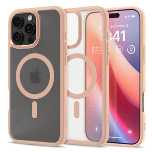 Spigen - Ultra Hybrid Backcover MagSafe voor Apple iPhone 16 Pro - Rose Titanium