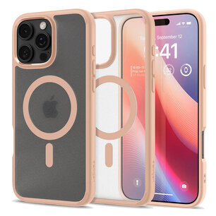 Spigen - Ultra Hybrid Backcover MagSafe voor Apple iPhone 16 Pro - Pink