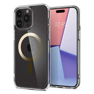 Spigen - Ultra Hybrid Backcover MagSafe pour Apple iPhone 15 Pro Max - Gold