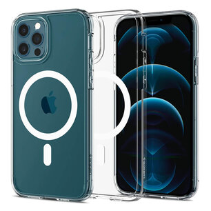 Spigen - Ultra Hybrid Backcover MagSafe voor Apple iPhone 12 (Pro) - White