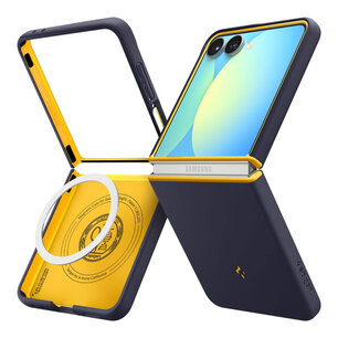 Spigen - Nano Pop MagFit Backcover voor Samsung Galaxy Z Flip 7 - Blueberry Navy