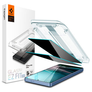 Spigen - GLAStR Privacy EZ Fit Screenprotector + Applicator voor Samsung Galaxy S25 Ultra - Transparent