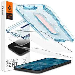 Spigen - GLAStR EZ Fit Screenprotector + Applicator voor Apple iPhone 12 (Pro) - Transparent