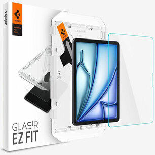 Spigen - GLAStR EZ Fit Screenprotector + Applicator voor Apple iPad Air 11 inch (2025) M3 / (2024) M2 - Transparent