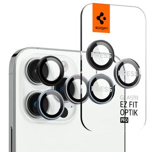 Spigen - GLAStR EZ Fit Optik Camera Protector 2 Pack for Apple iPhone 15 Pro / 15 Pro Max - Zero One