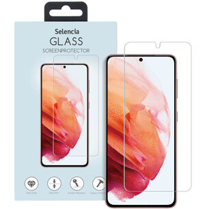 Selencia - Tempered Glass Screenprotector voor Samsung Galaxy S21 - Transparent