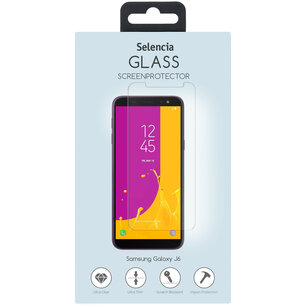 Selencia - Tempered Glass Screenprotector voor Samsung Galaxy J6 - Transparent
