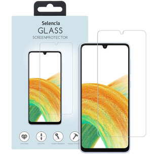 Selencia - Tempered Glass Screenprotector voor Samsung Galaxy A34 (5G) - Transparent