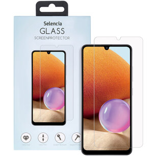 Selencia - Tempered Glass Screenprotector voor Samsung Galaxy A32 (4G) - Transparent