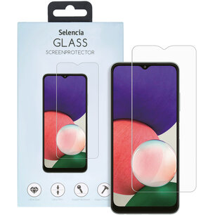 Selencia - Tempered Glass Screenprotector voor Samsung Galaxy A22 (5G) - Transparent