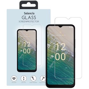Selencia - Tempered Glass Screenprotector voor Nokia C32 - Transparent