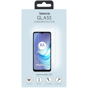Selencia - Tempered Glass Screenprotector voor Motorola Moto G50 - Transparent